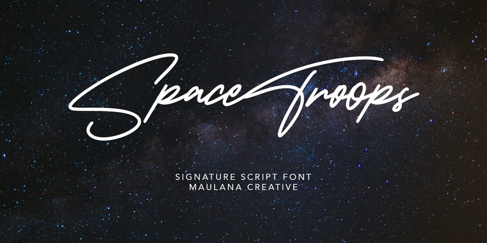 Spacetroops font