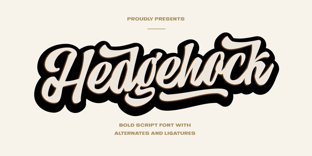 Hedgehock font