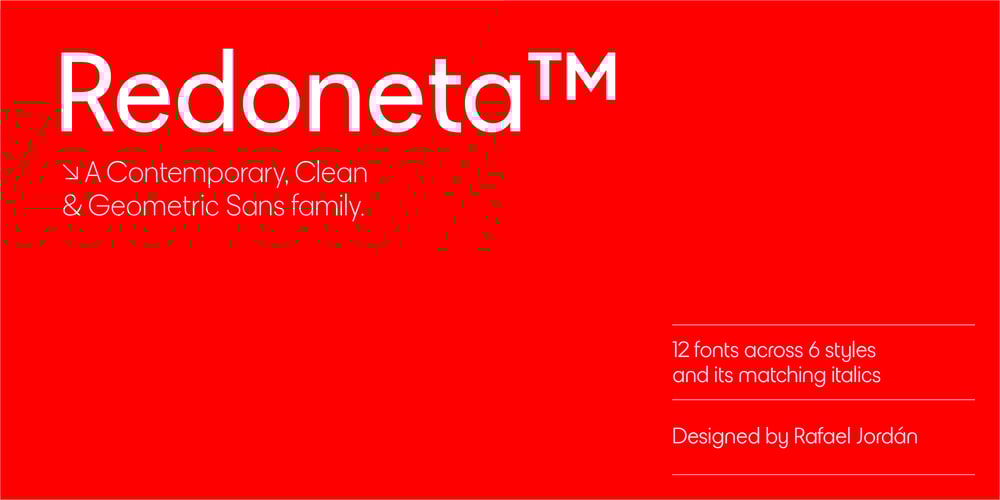 Redoneta font