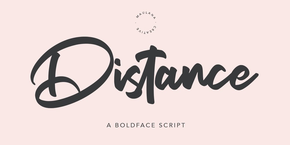 Distance font
