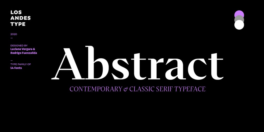 Abstract font