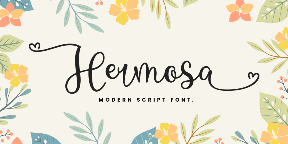 Hermosa font