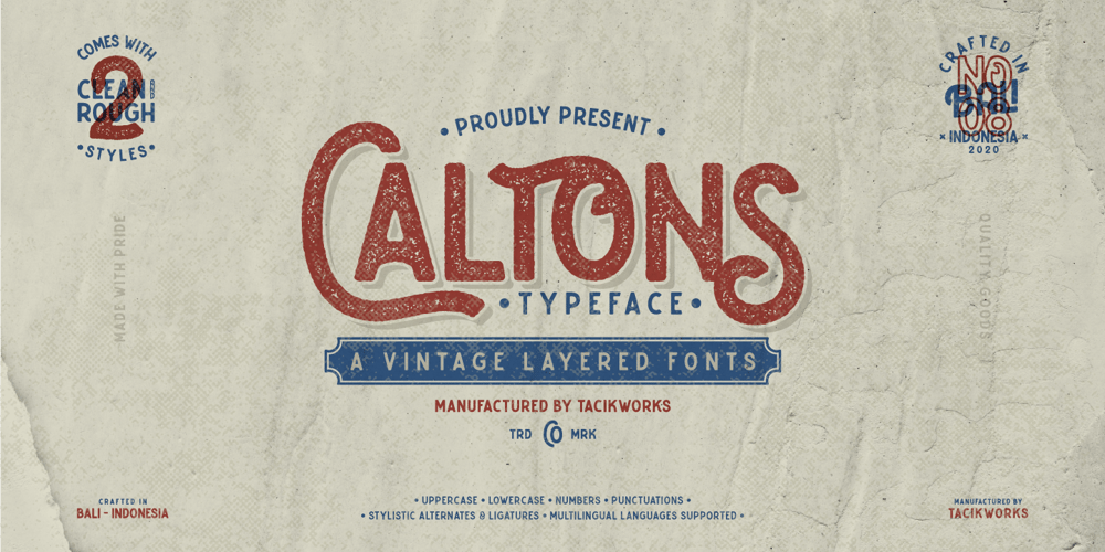 Caltons Typeface font
