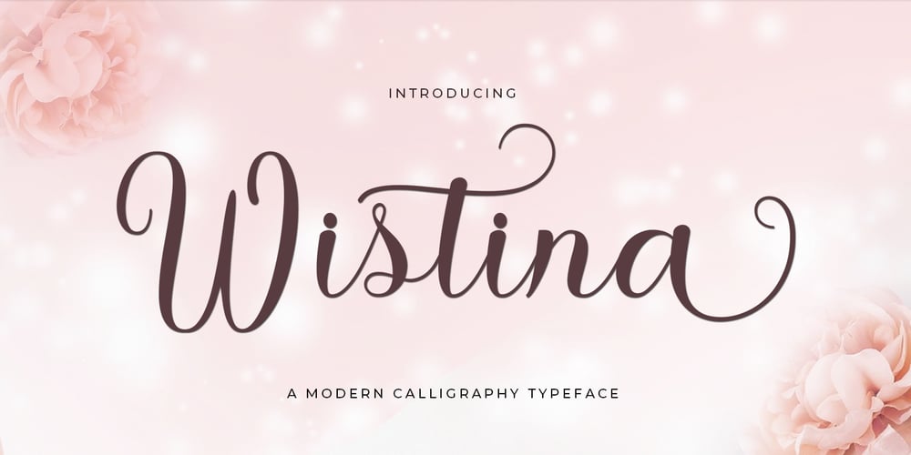 Wistina Script font