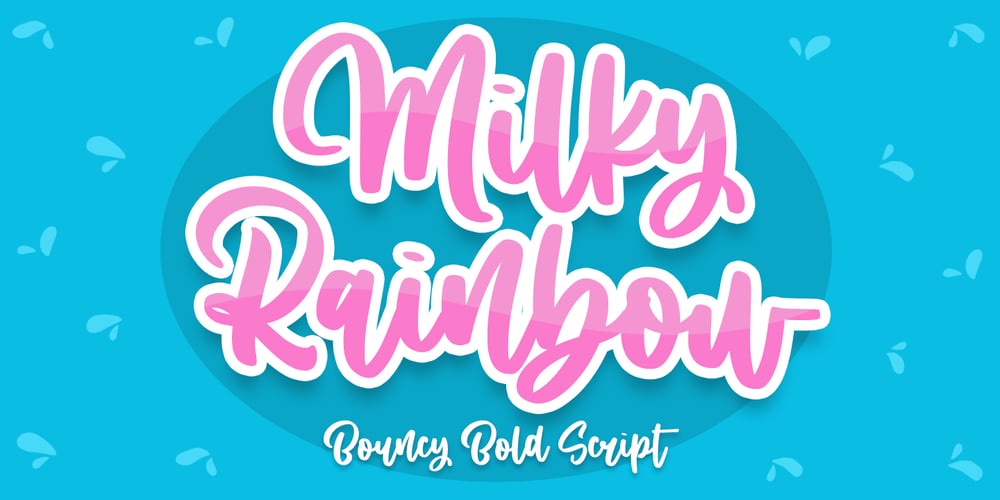 Milky Rainbow font