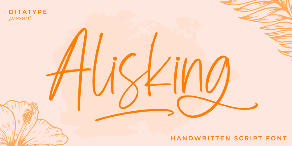 Alisking font
