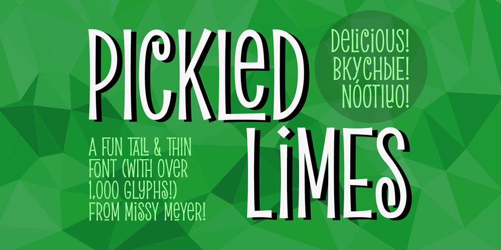 Pickled Limes font
