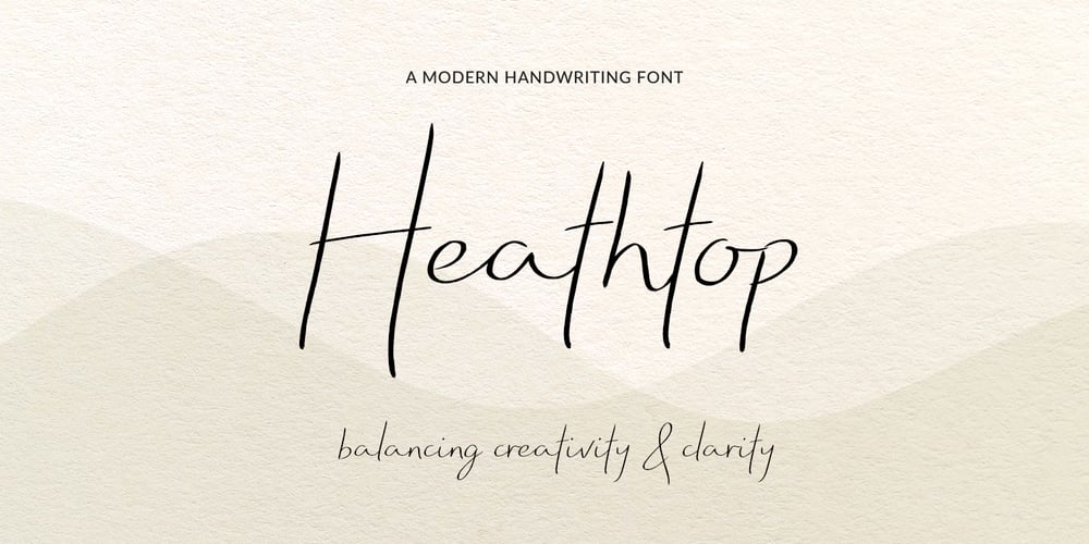 Heathtop font