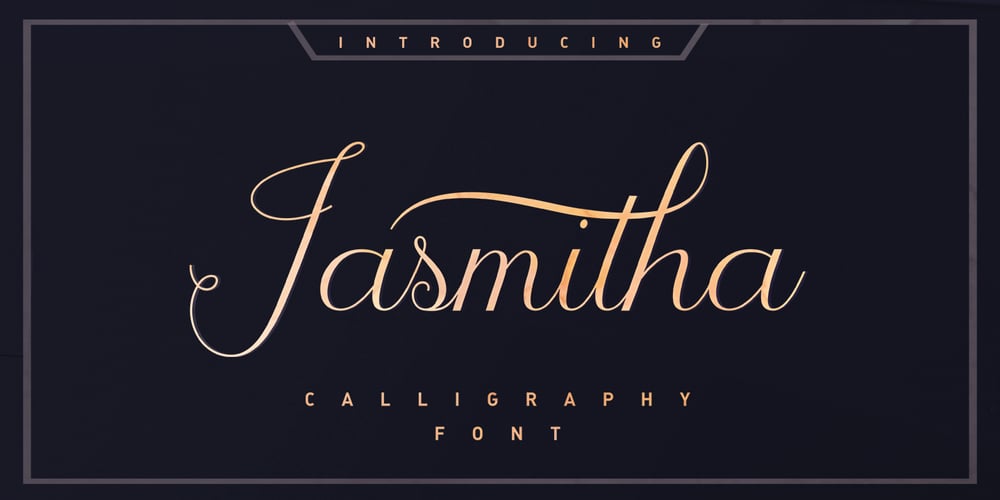 Jasmitha Script font