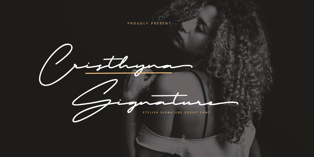 Cristhyna Signature font
