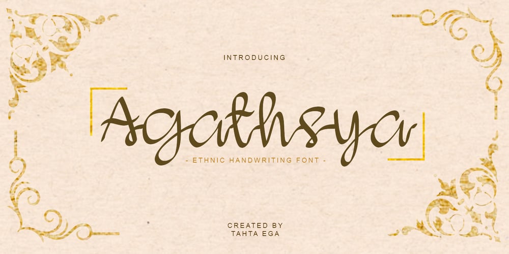 Agathsya font