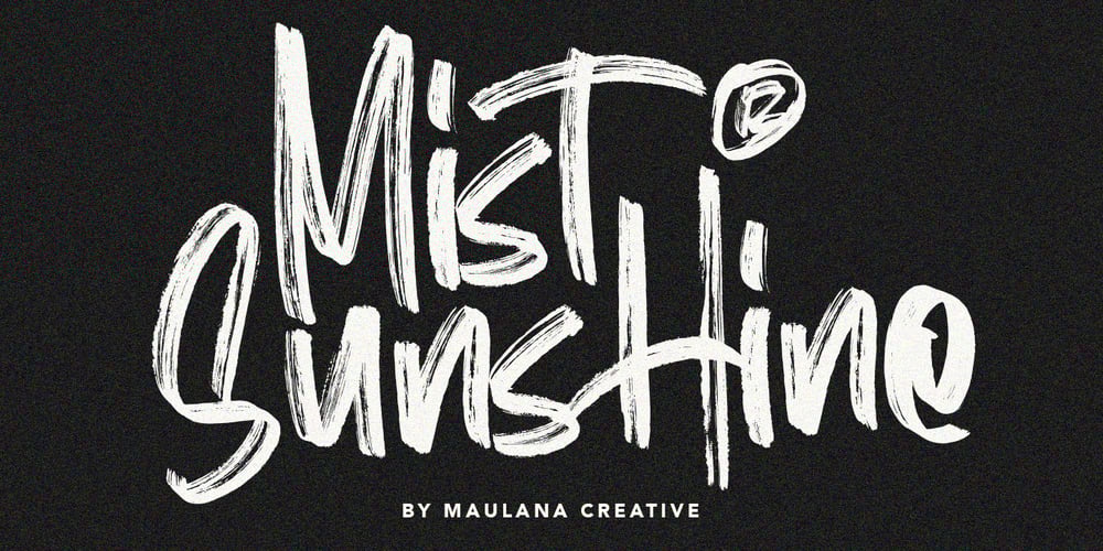 Mist Sunshine Brush font
