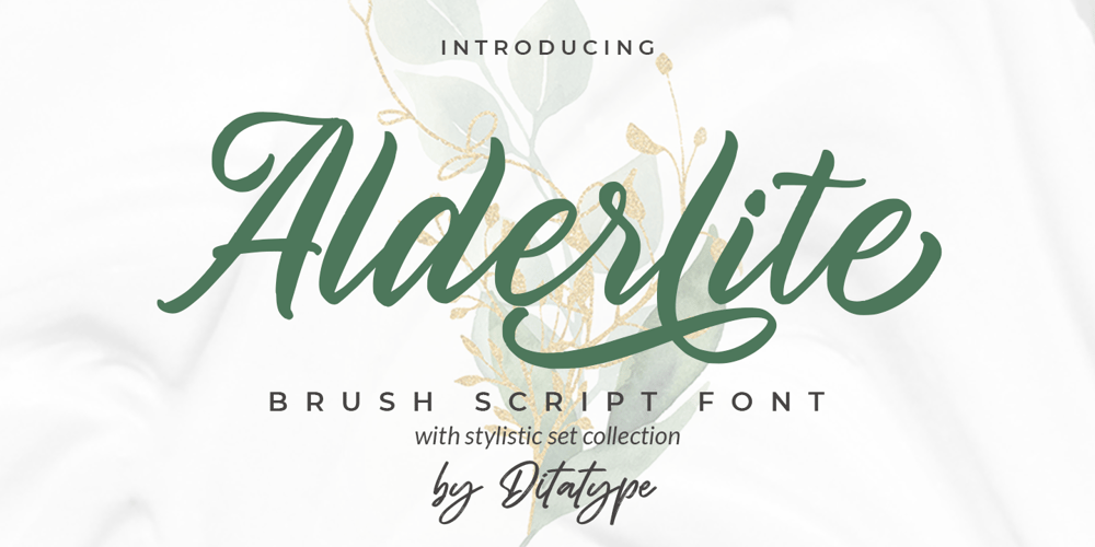 Alderlite font