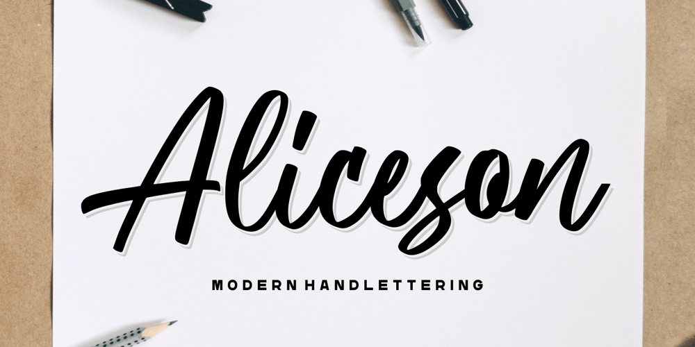 Aliceson font