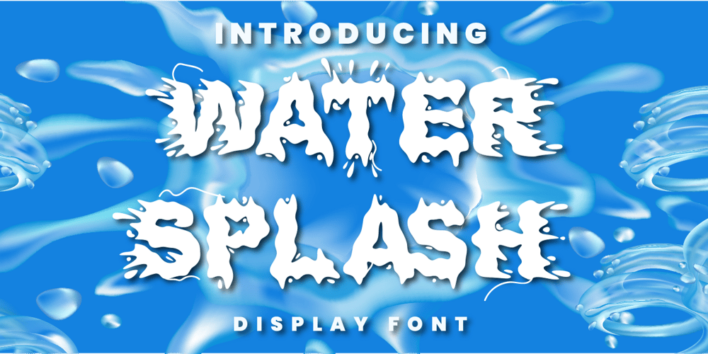 Water Splash font