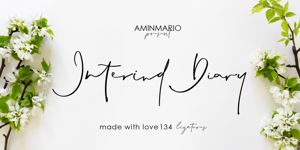 Interind Diary font