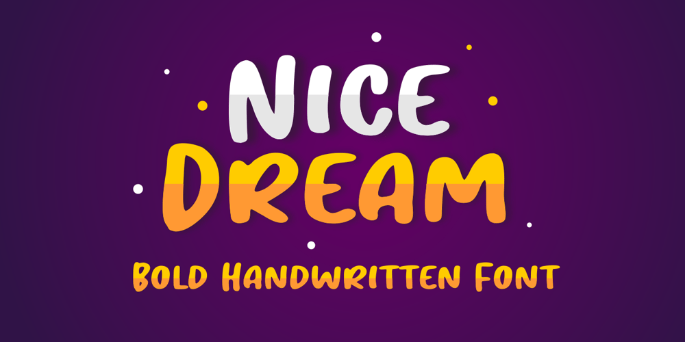 Nice Dream font