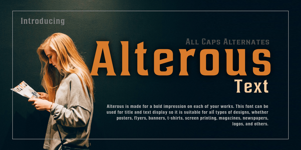 Alterous Text font