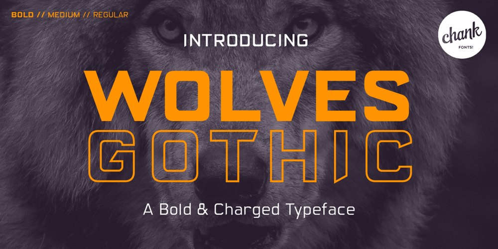 Wolves Gothic font
