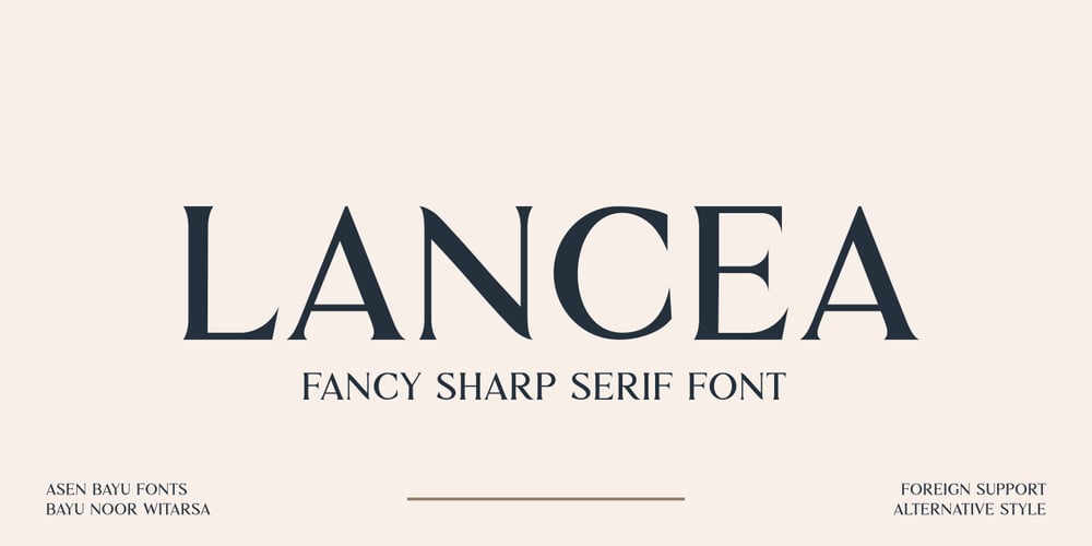 Lancea font