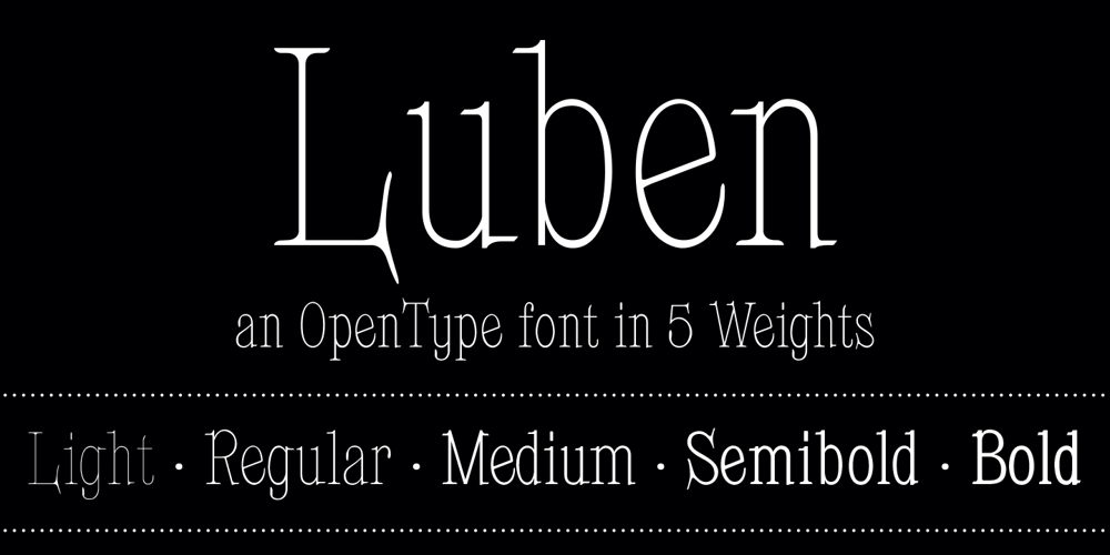 Luben font