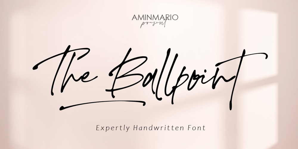 The Ballpoint font