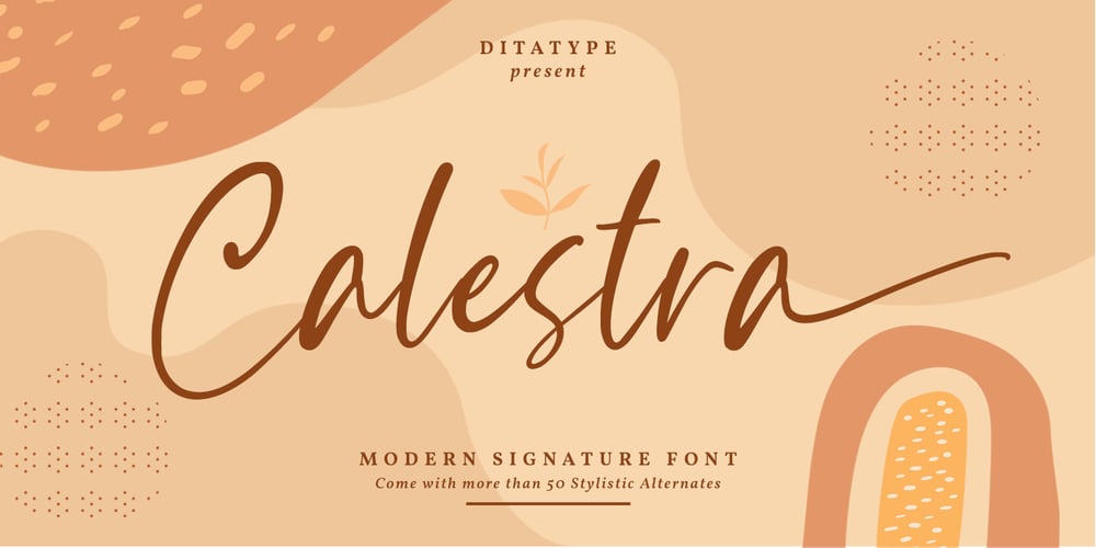 Calestra font