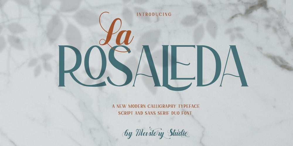 La Rosaleda font