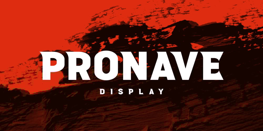 Pronave font