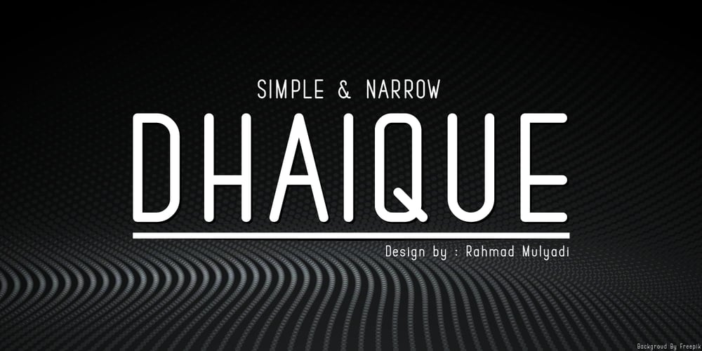 Dhaique font
