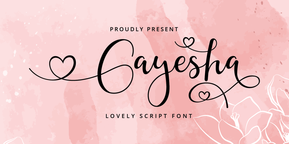 Gayesha font