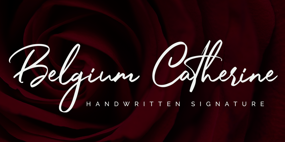 Belgium Catherine font