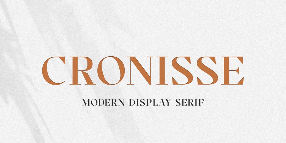 Cronisse font