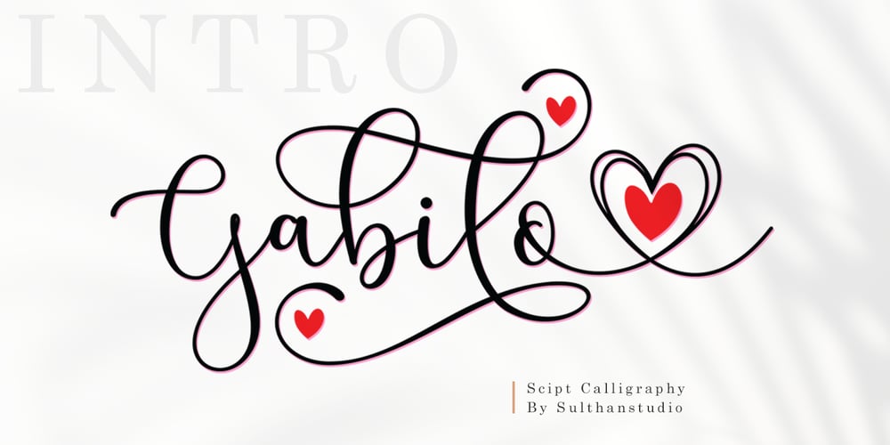 Gabilo Script font