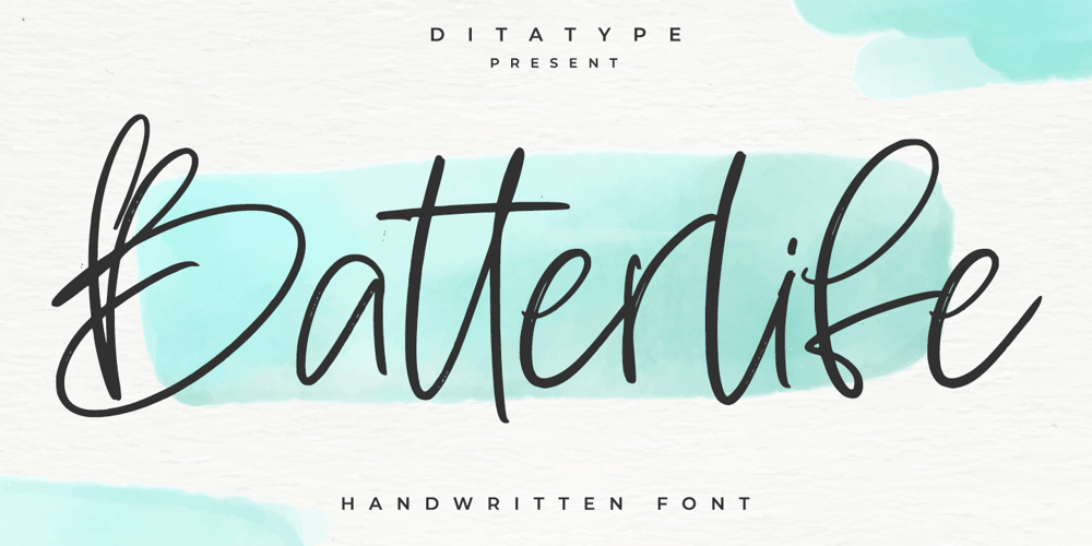Batterlife font
