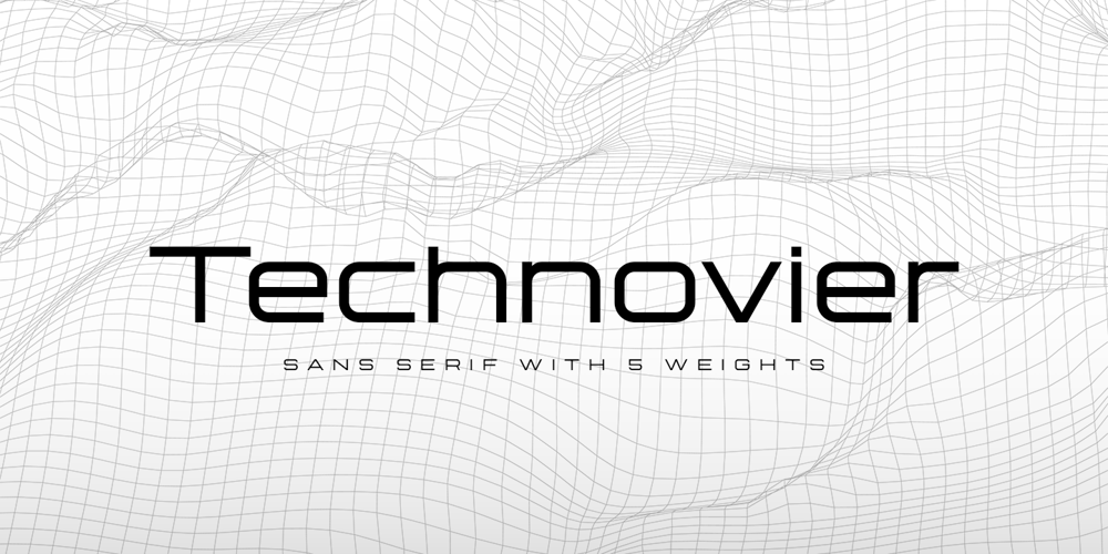 Technovier font