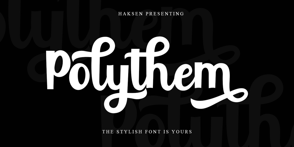 Polythem font