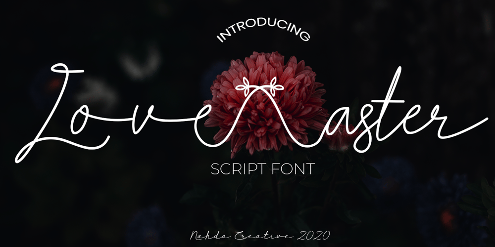 Love Aster font