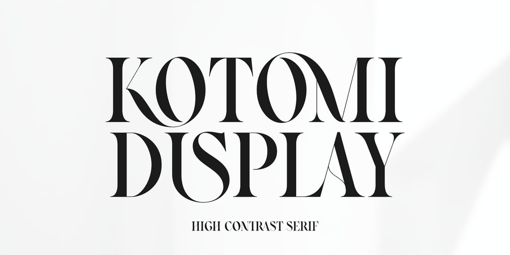 Kotomi Display font