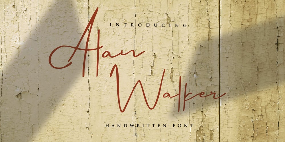 Alan Walker font