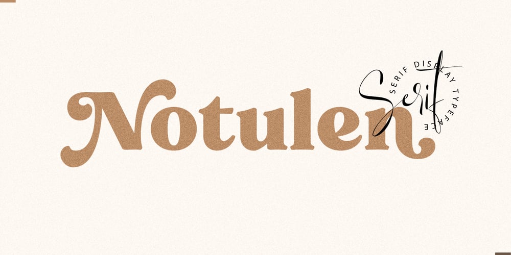 Notulen Serif Display font