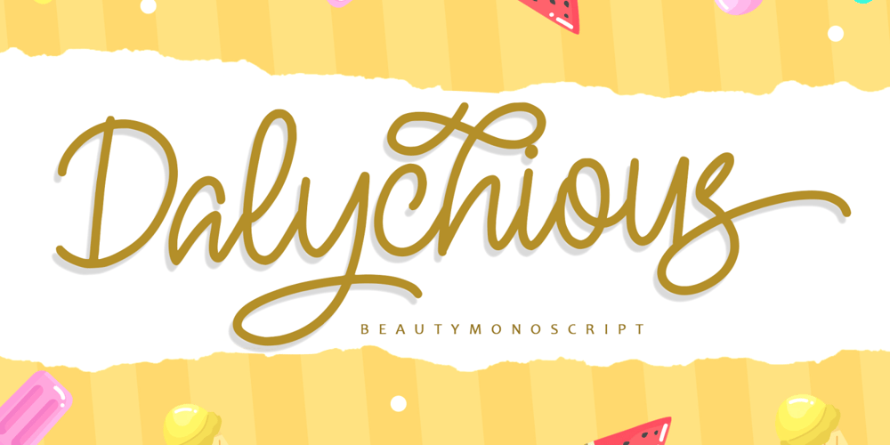 Dalychious font