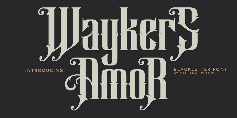 Waykers Amor font