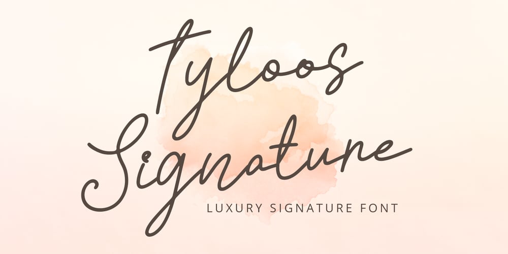 Tyloos Signature font