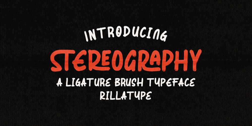 Stereography font