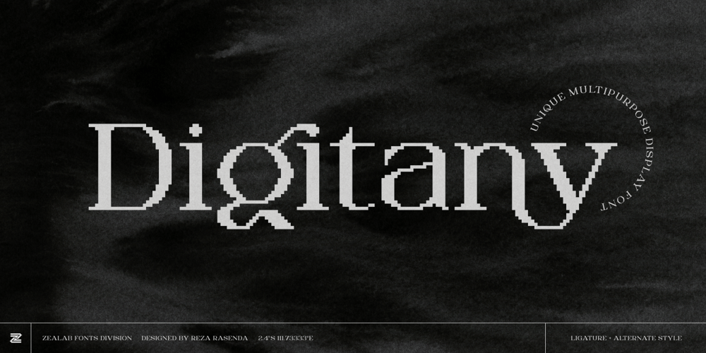 Digitany font