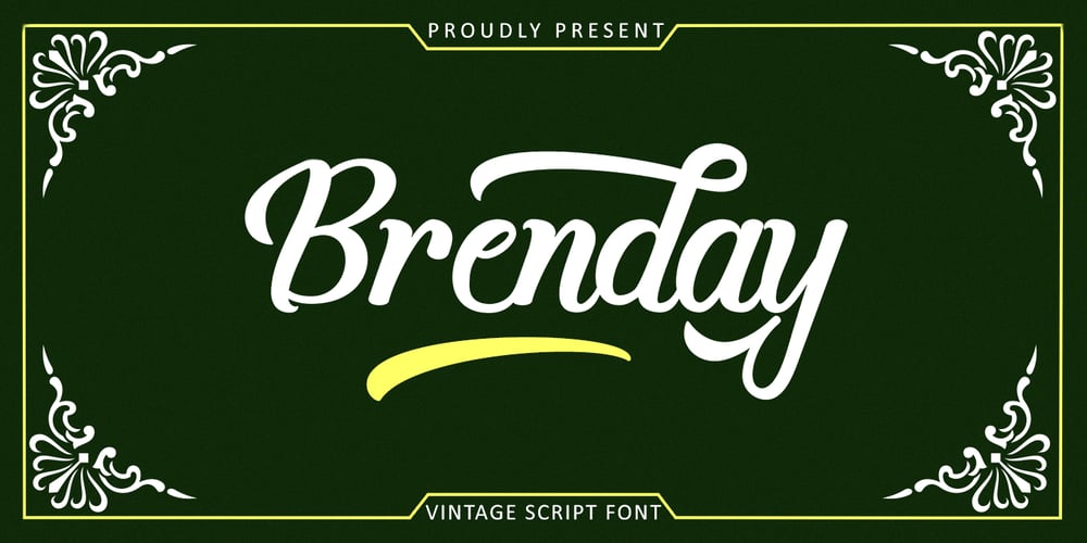 Brenday font