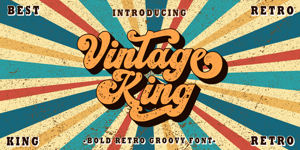 Vintage King font