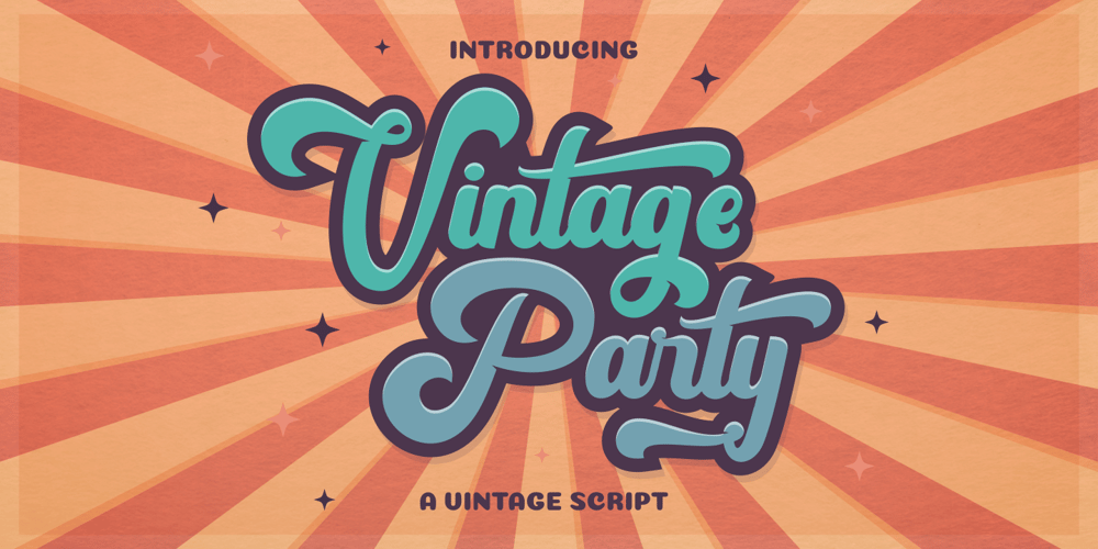 Vintage Party font