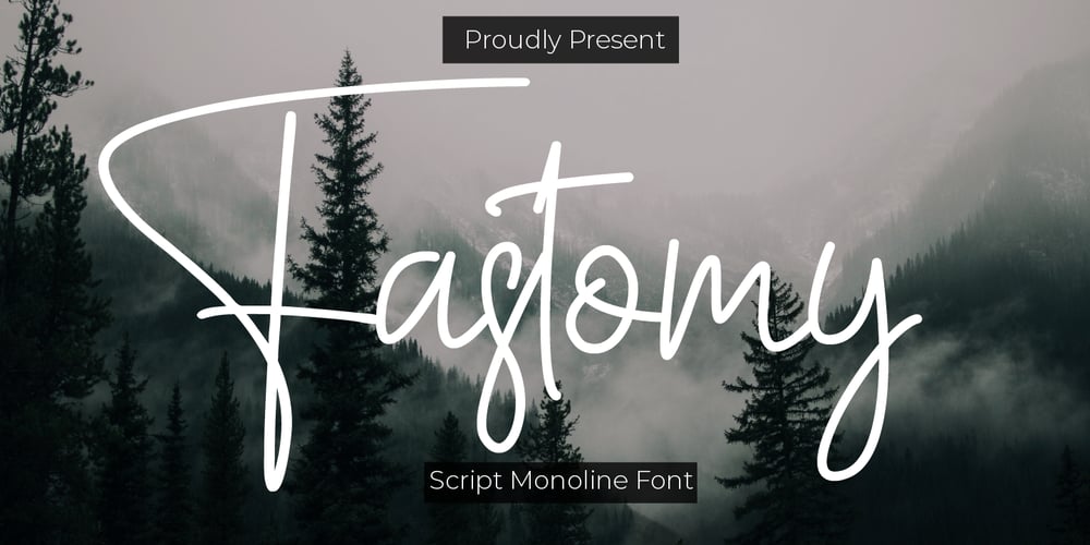 Fastomy font